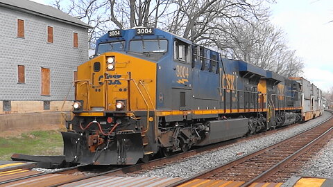 CSX Double Stack Trash Train on the Met Sub