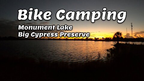 Motorcycle Camping - Monument Lake in Big Cypress Preserve - Harley-Davidson