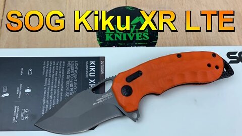 SOG Kiku XR LTE / includes disassembly / chunky build / premium steel & lightweight liners !