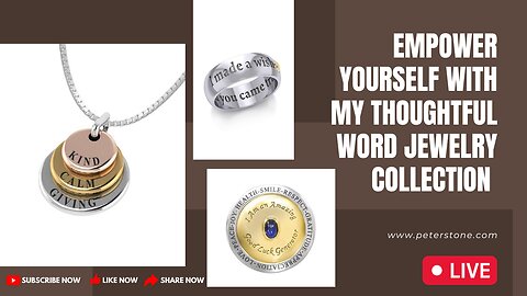 Empower Yourself with My Thoughtful Word Jewelry Collection