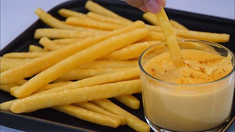 Once you make it, you will be hooked! Crispy Fries and Cheese Sauce