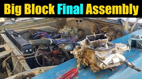 Finally Assembly Of The Mopar 361 Big Block | Restoring A 1973 Dodge Charger Part 7 | Mopar Monday |