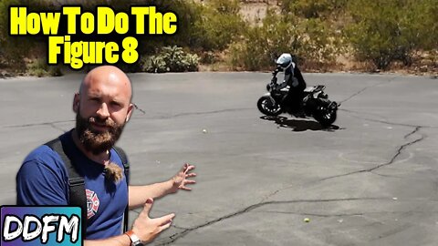How To Do A Figure 8 / UK Mod 1 Motorcycle Test Exercise