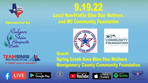 9.19.22 - Local Non-Profits Blue Star Mothers and MC Community Foundation