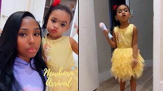 Yung Miami's Daughter Summer Sings & Does Makeup During Mommy Duty! 🎤