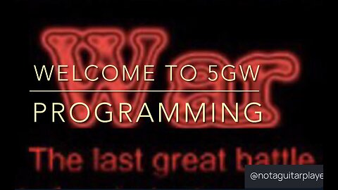 Welcome to 5GW - Programming