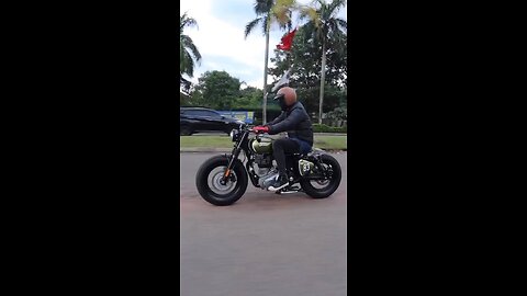 Royal Enfield customised into Bobber