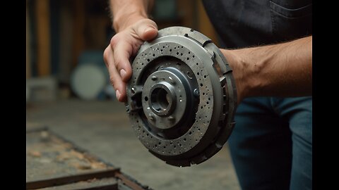 Amazing invention by a first-rate craftsman. Self-made from an old brake pad