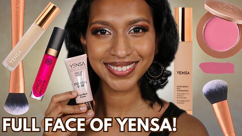 Unleashing the Power of Yensa Beauty: A Full Face of Radiance | Test New Yensa Beauty Makeup with Me
