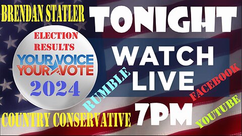 PRESIDENTIAL PRIMARY ELECTION RESULTS LIVE @ 7PM PLEASE JOIN US