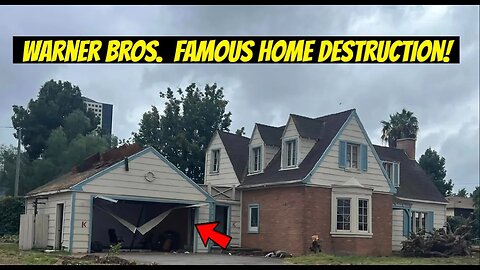 FAMOUS TV/Movie Home TOTAL Destruction at the Warner Bros. Ranch!