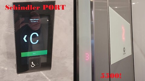 AMAZING 2020 Schindler PORT 5500 MRL Traction Elevators at The Overlook Building (Charlotte NC)