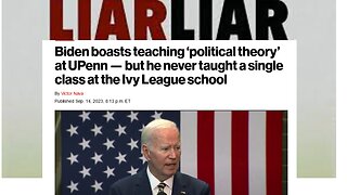 Biden boasts teaching ‘political theory’ at U Penn — but he never taught a single class there