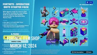 Fortnite Item Shop|March 12, 2024(*New* Packs & AFK Emote)