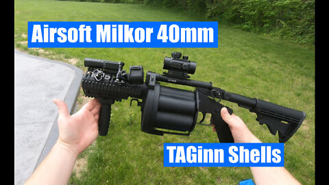 Airsoft Milkor 40mm Grenade Launcher Testing