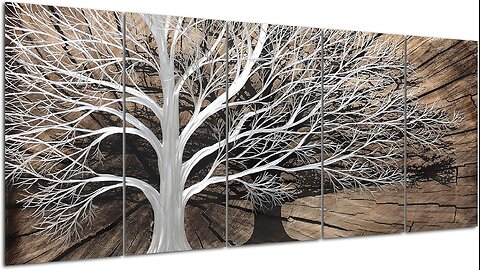Metal 3D Tree Wall Art
