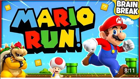 Mario Run | Mario Brain Break | Super Mario Games For Kids | GoNoodle