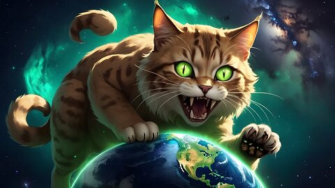 Fat Cat Eats Earth || Cat's Meow #cat #aicat #aicat7 #catai #trending #viral #catvideo