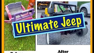 How To Restore Old Power Wheels Barbie Jeep | Awesome Dad Hacks | Kickin' New Ride