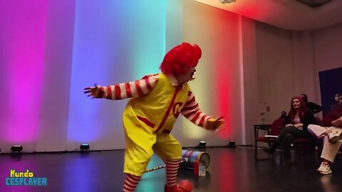 Ronald McDonald das Trevas na 1º Bateria do Concurso Cosplay Lip Sync Challenge na Poc Con 2022