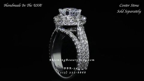 BBR-542E Engagement Rings By BloomingBeautyRing.com