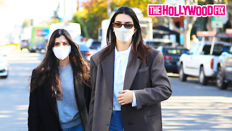 Kendall Jenner & Lauren Perez Scout Out A New Retail Store Location While Filming On Melrose Place