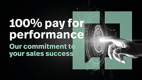 100% pay for performance! - Salescode B2B Tech Sales Outsourcing