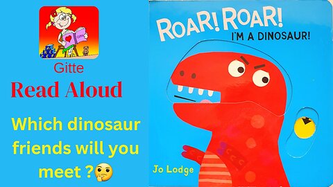 Roar! Roar! I'm a DINOSAUR 🦖 by Jo Lodge| Read Aloud #Storytime Book for kids 📚
