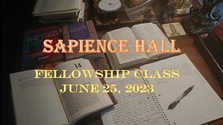 Sapience Hall Sunday School Fellowship Class Intro to Hebrews June 25, 2023