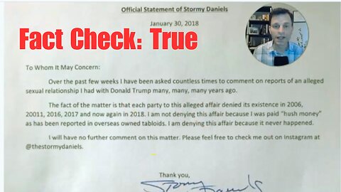 Stormy Daniels’ Letter DENIED Trump Affair