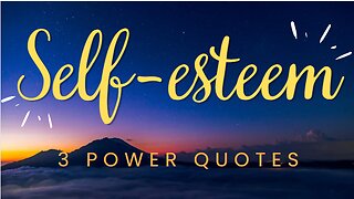 3 POWER QUOTES | SELF ESTEEM #shorts