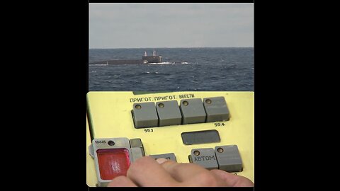 Sineva ballistic missile launched by the nuclear ballistic submarine (SSBN)