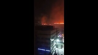 JUST IN: Several structures in Moscow, Russia are currently engulfed in flames.