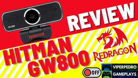 ÓTIMO CUSTO-BENEFÍCIO para LIVES em FULL HD! | Review/Unboxing REDRAGON HITMAN GW800 [EM OFF]