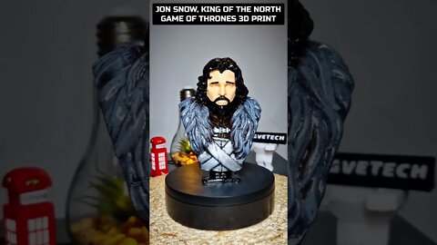 Jon Snow Game Of Thrones 3D Print #shorts #got #3dprinted #gameofthrones