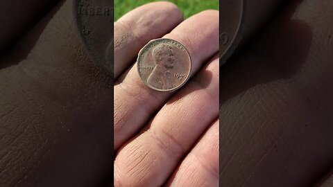 1949s wheatie #metaldetecting #civilwar #coins #shorts