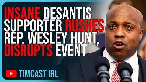 INSANE DeSantis Supporter RUSHES Rep. Wesley Hunt, Disrupts Event