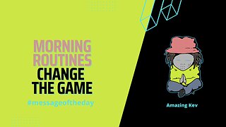 Morning Routines Change The Game #messageoftheday 20230307