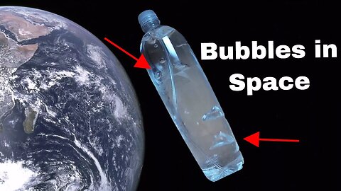 Which Way do Bubbles Float in Space? Zero Gravity Bubbles in Water Drop Experiment!
