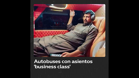 'Clase preferente' con muebles de cuero y minibar en autobus