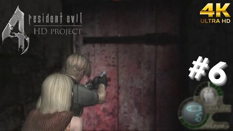 Resident Evil 4 HD Projec| PC-Steam| #6| A porta Vermelha| 4K-PTBR