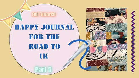 Fabric Journal Fountain pen Ink dyed paper Road to 1k part 5 #junkjournalpaper #journal