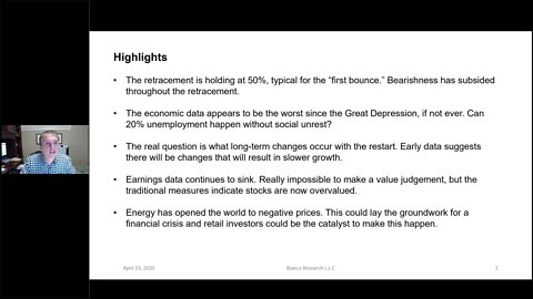 Jim Bianco "The Dangers to the Bear Market Rally" Conference Call Clip - 4-23-2020