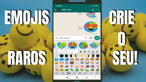 Como juntar emojis no whatsapp - Emojis Grandes😍