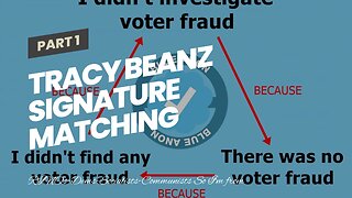 Tracy Beanz Signature Matching fraud in Maricopa election lawsuit…