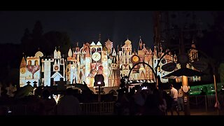 WE DON'T TALK ABOUT BRUNO PROJECTED ON IT'S A SMALL WORLD #disneyland #Encanto #wedonttalkaboutbruno