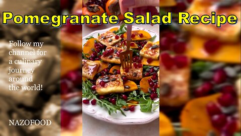 Pomegranate Salad Recipe: A Refreshing and Nutritious Delight-4K|رسپی سالاد خرمالو