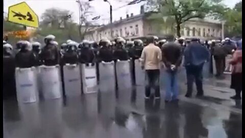 Odessa Police in Ukraine “Stand Down to Freedom Protesters”