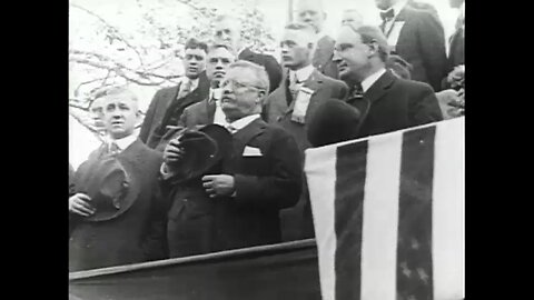 Parade For Theodore Roosevelt in St. Paul, Minnesota (1917 Original Black & White Film)