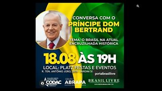 Conversa com Dom Betrand dia 18/08